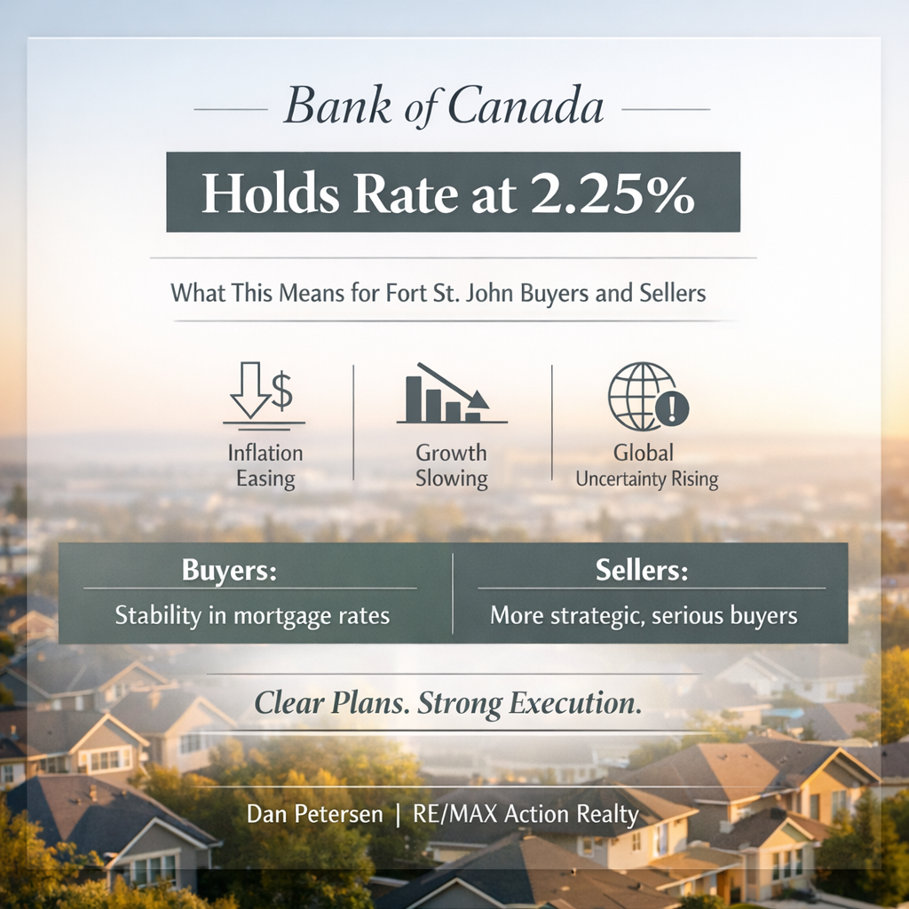 Bank of Canada Holds Rate at 2.25%: What Actually Matters for Fort St. John